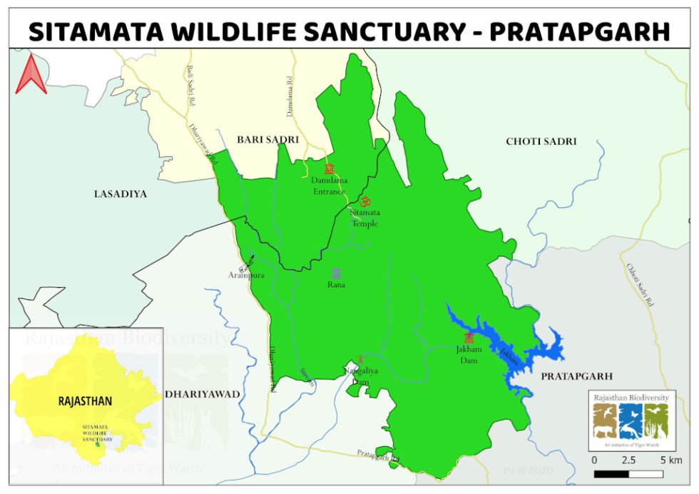 सीतामाता अभयारण्य की भौगोलिक स्थिति